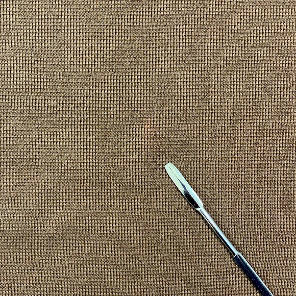 Chalet Fine Waffle-Knit Tunic Asymmetrical Hem Brown Large Button Details Size L - Picture 8 of 9